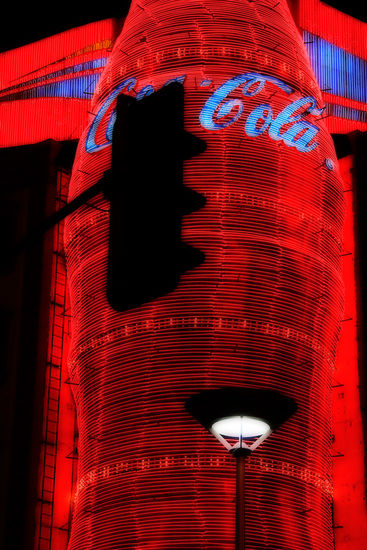 Coca Cola de neon Advertising and Fashion Color (Digital)