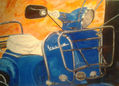 Vespa azul