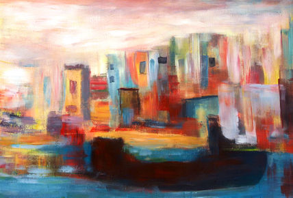 Ciudad con rio
