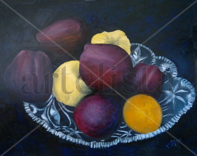 Bodegon con manzanas Oil Canvas Still Life Paintings