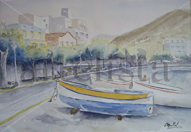 Portbou Watercolour Paper Landscaping