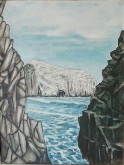 Piedra de Iglesia. ( Roberto Urrutia concha) Talca, chile Oil Canvas Marine Painting