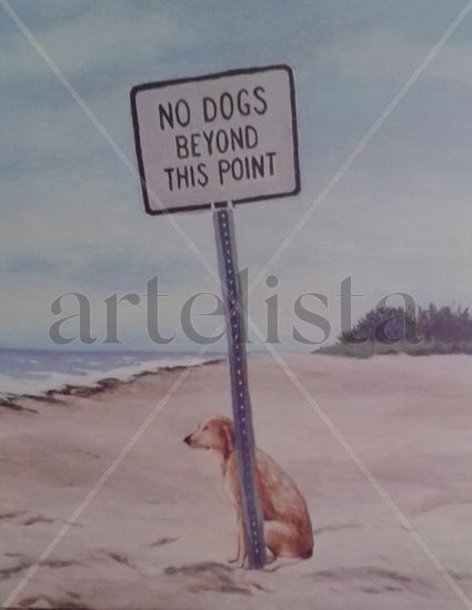 No dogs Acrylic Canvas Figure Painting