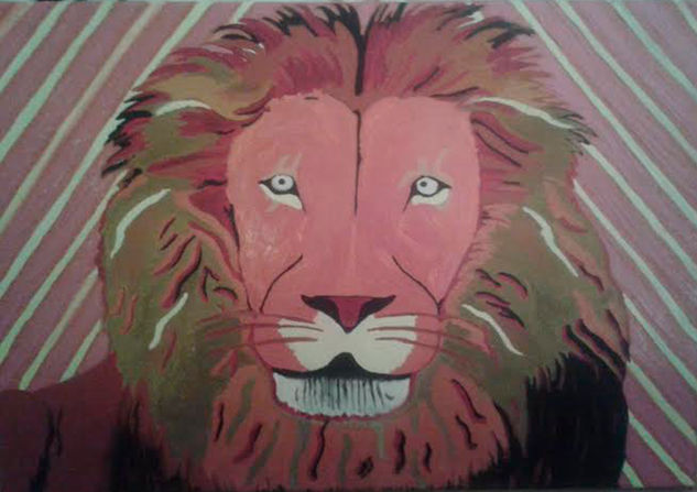 EL león Oil Canvas Animals