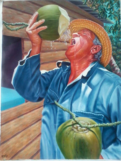 Guajiro Natural Oil Canvas Portrait