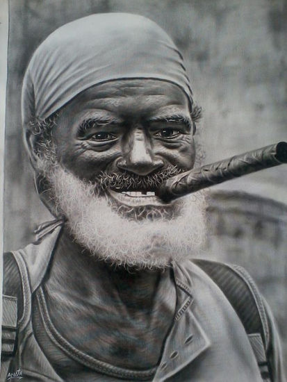 mi habano Oil Canvas Portrait