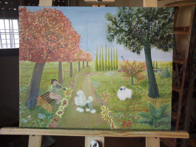 Música Oil Canvas Landscaping