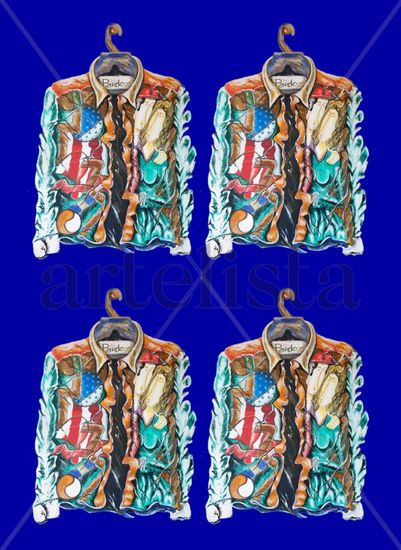 CAMISA 1 Mixed media Paper Figure Painting