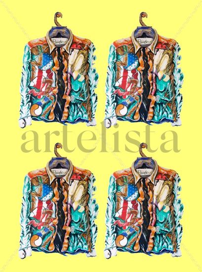 CAMISA 2 Mixed media Paper Figure Painting