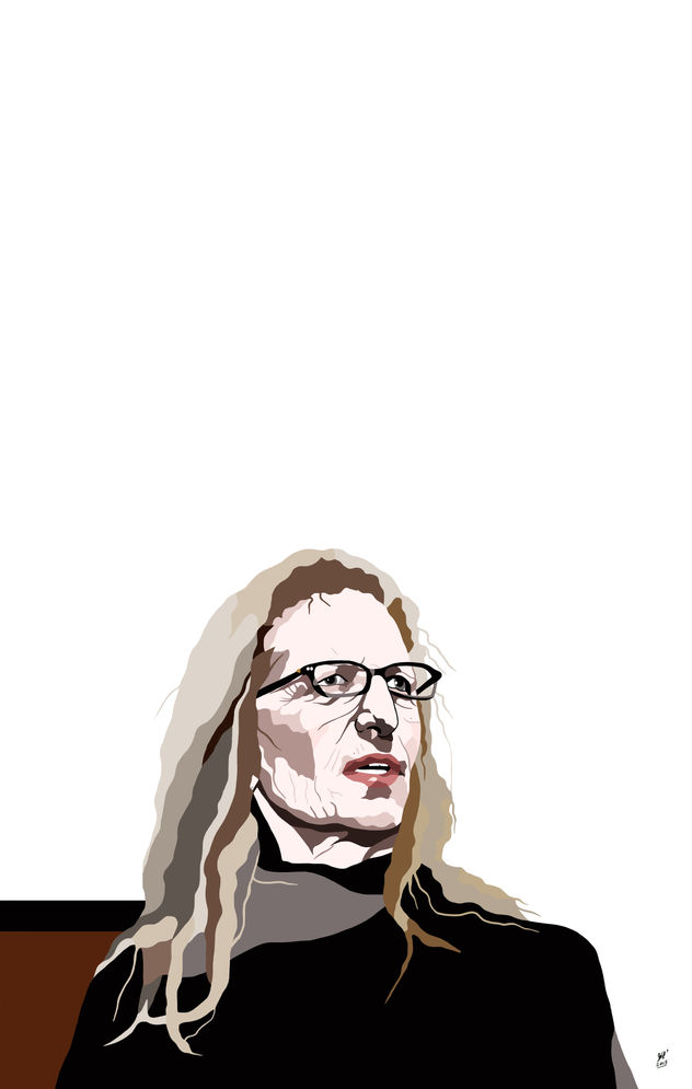 annie leibovitz, copydraw by jlb.