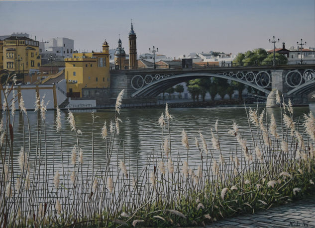 PUENTE DE TRIANA Oil Canvas Landscaping