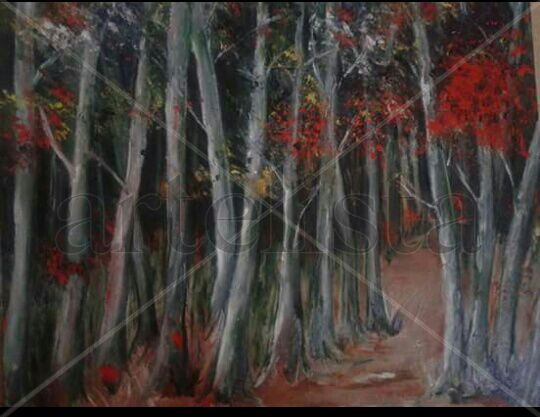 bosque rojo