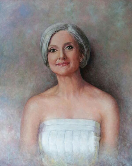 Pilar Óleo Tabla Retrato