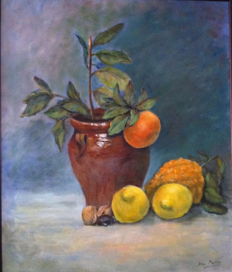 bodegón naranjas Oil Canvas Still Life Paintings