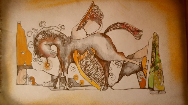 Caballo Mixed Media