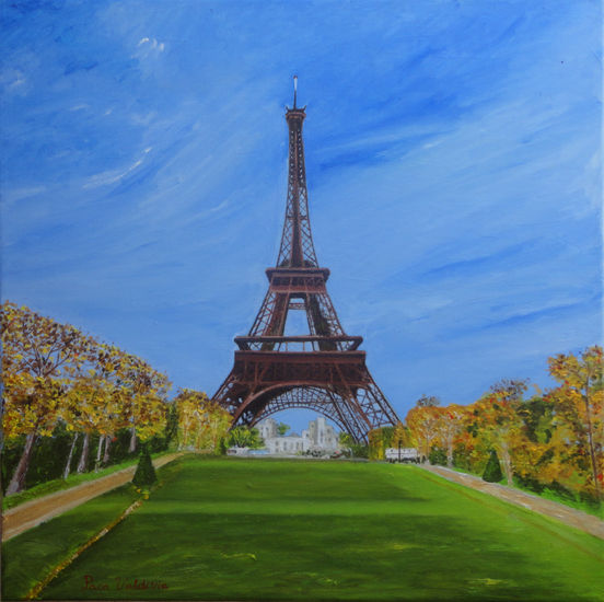 Eiffel Oil Canvas Landscaping