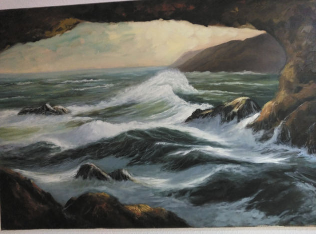 refugio de tempestad Oil Canvas Marine Painting