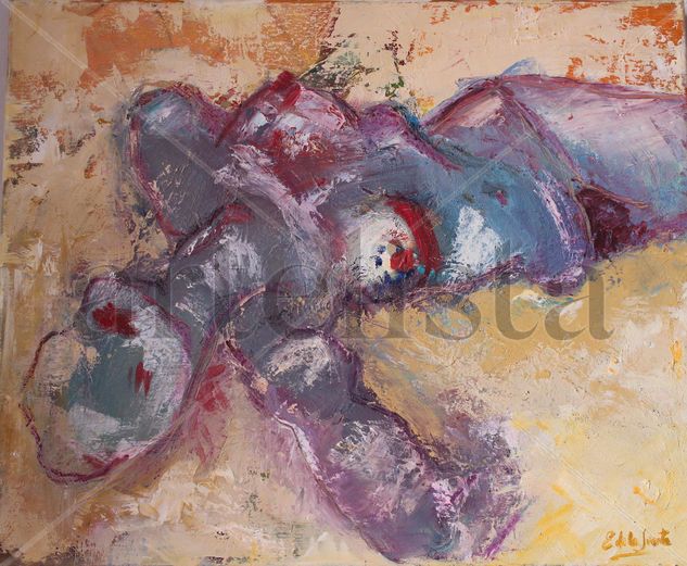 Movimiento II Mixed media Canvas Nude Paintings