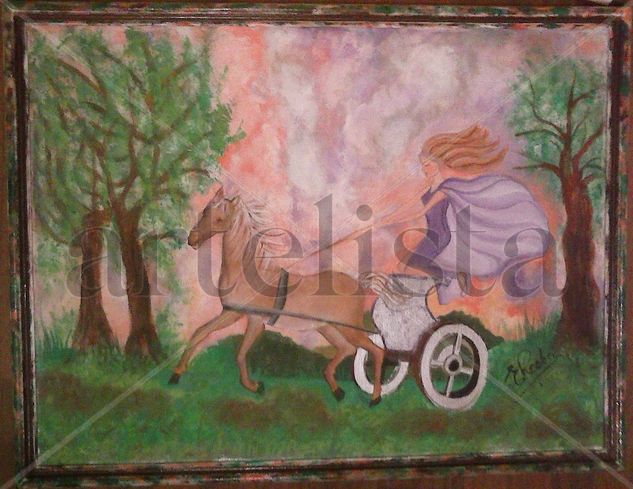 Un paseo especial Oil Canvas Figure Painting