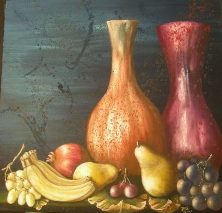 " MEZCLAS" Oil Canvas Still Life Paintings