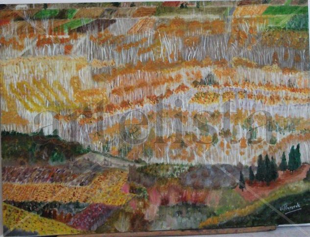 Otoño en el Bierzo Oil Panel Landscaping