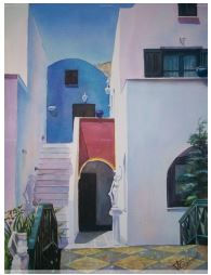 RINCÓN DE SANTORINI Watercolour Paper Landscaping