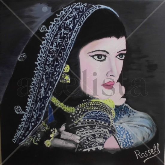 Yamina ganan Oil Canvas Figure Painting