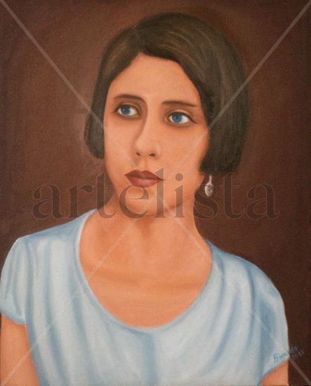 Juanita Oil Canvas Portrait