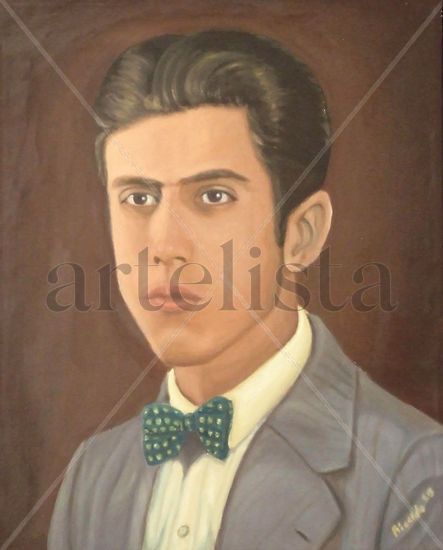 Abuelo Óleo Lienzo Retrato