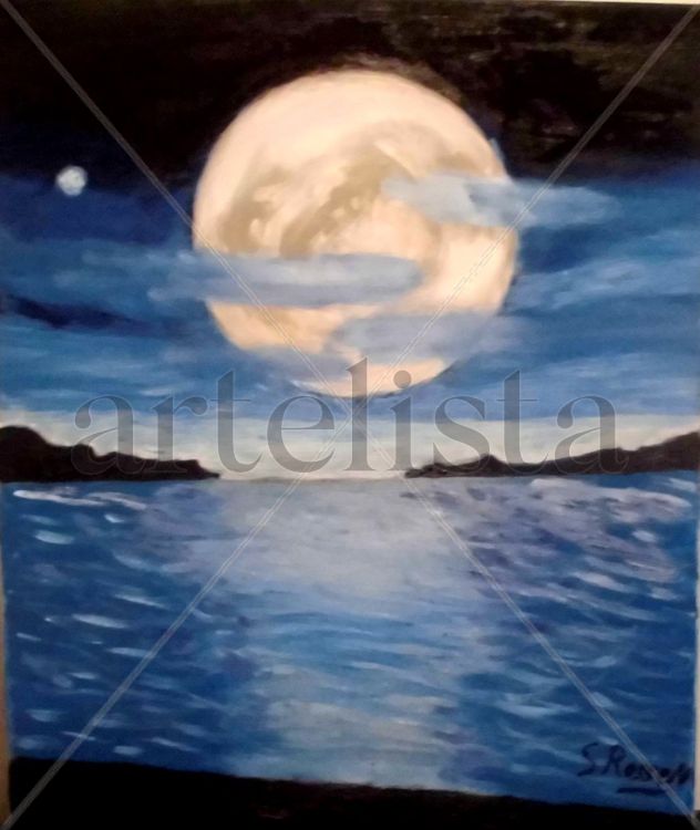 Luna en la bahia