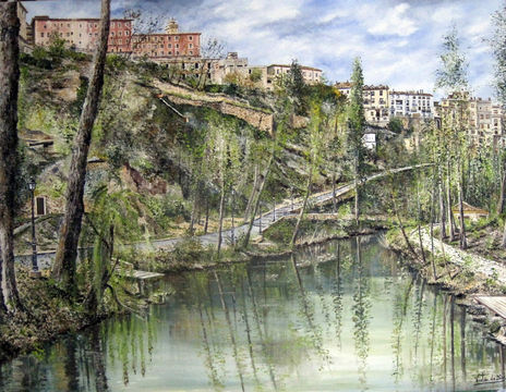Rio júcar en primavera
