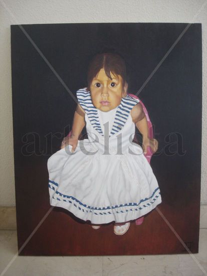 niña1 Oil Canvas Portrait