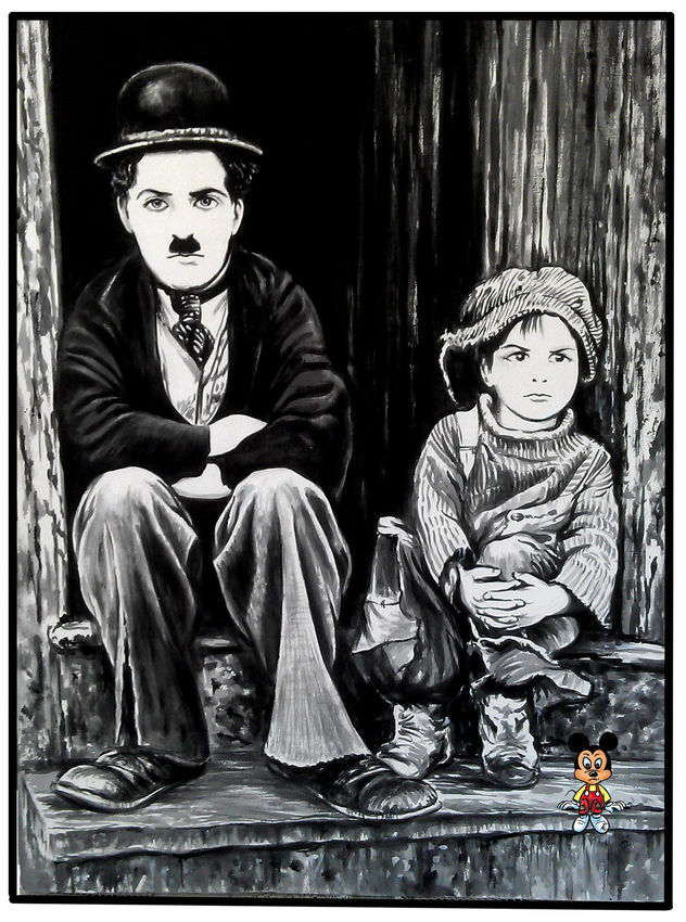Chaplin,Chicuelo y Mickey