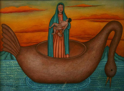 La virgen y el niño