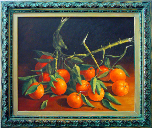 NARANJAS Oil Canvas Still Life Paintings