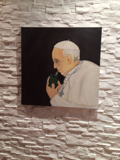 El Papa Oil Canvas Portrait