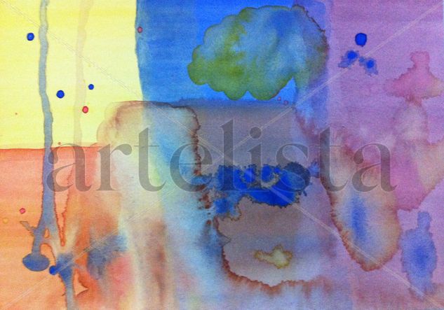 Tapiz abstracto Watercolour Paper Others