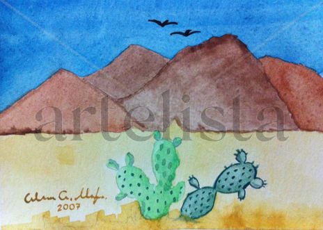 Nopales en el desierto