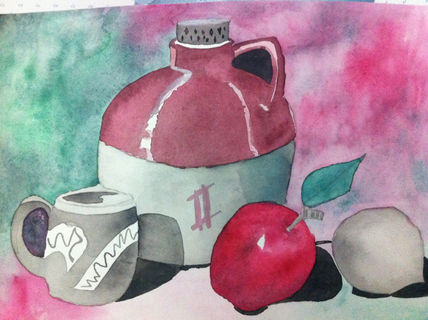Bodegón de manzana...