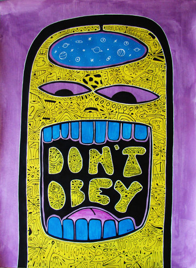 dont obey Acrílico Papel Figura