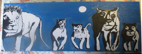 La familia de leones