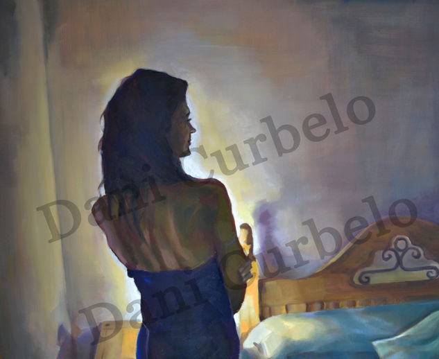 Woman in room Oil Canvas Figure Painting