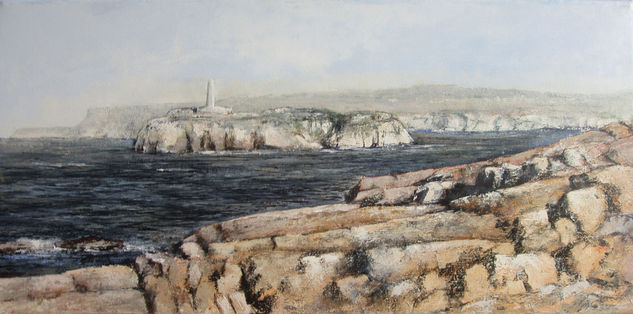 Isla de Mouro-Santander Oil Canvas Landscaping