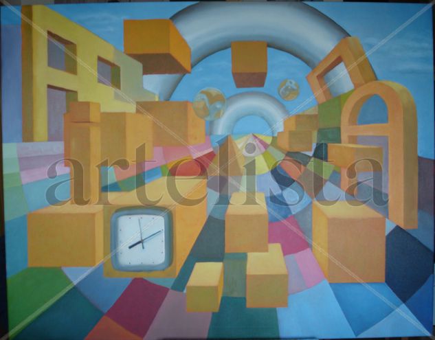 Obra geometrica Oil Canvas Landscaping