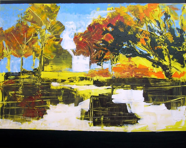 colores de otoño Oil Canvas Landscaping