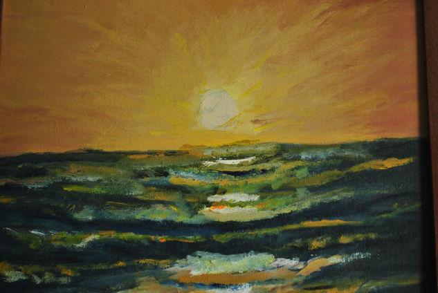 Ocaso y melancolía Oil Canvas Marine Painting