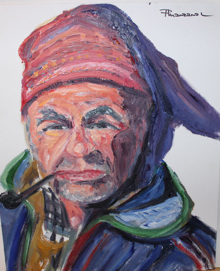 lapo Oil Textile Portrait