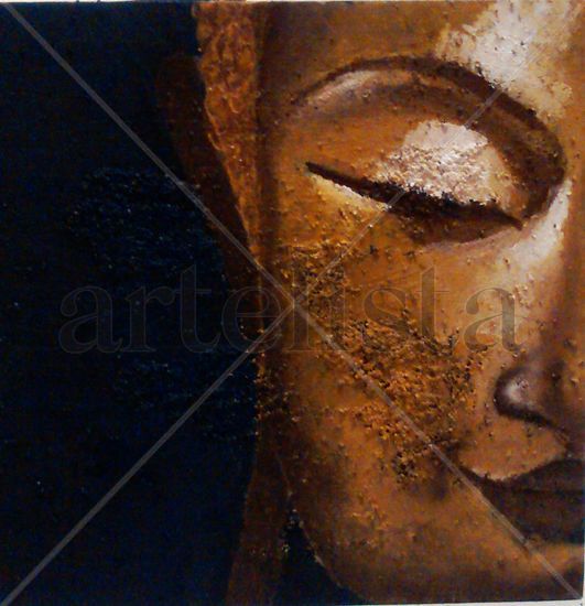 Buda II Acrylic Panel Figure Painting