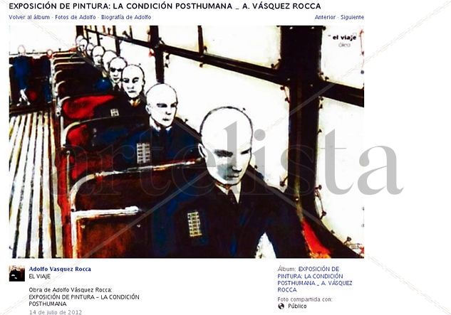 CATÁLOGO EXPOSICIÓN LA CONDICIÓN POSTHUMANA. OBRA: EL VIAJE Fotolitografia