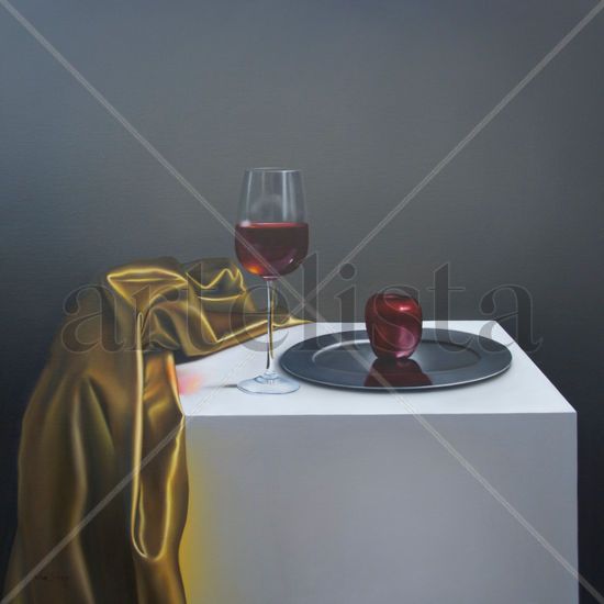 Reflejo en rosa Oil Canvas Still Life Paintings